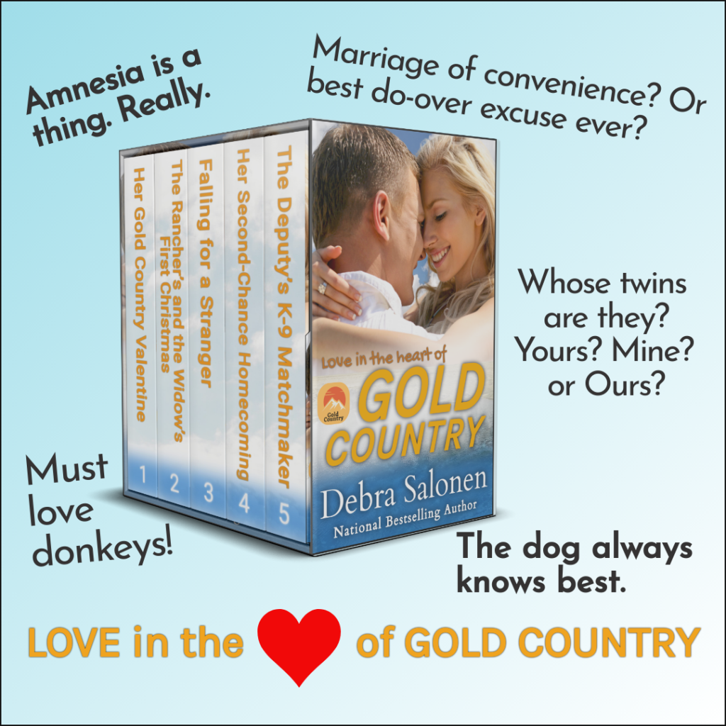 Deb's 5-book series set in Gold Country.